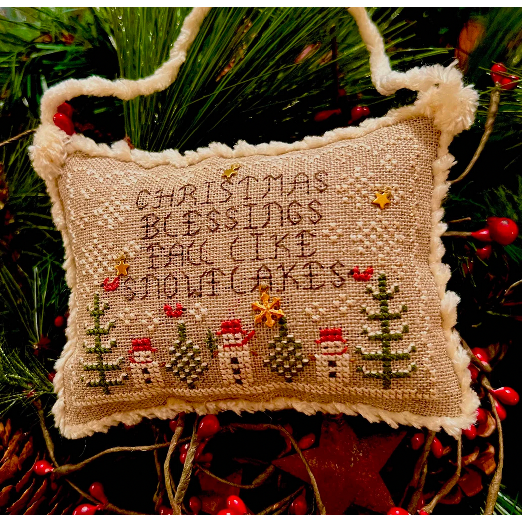 Homespun Elegance ~  Christmas Blessings 2022 Snowman Pattern