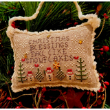Homespun Elegance ~  Christmas Blessings 2022 Snowman Pattern