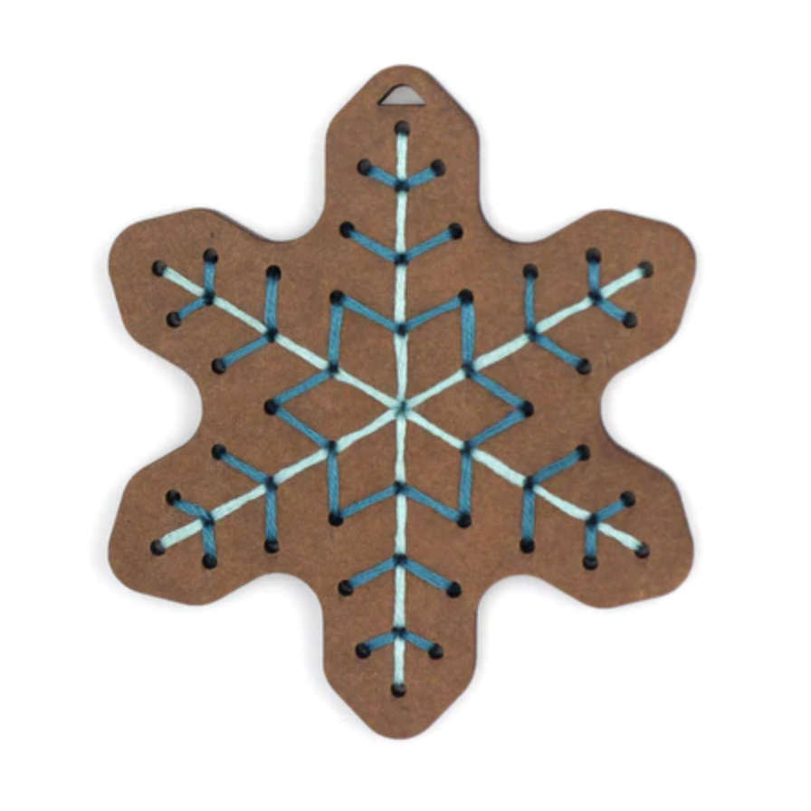 Kiriki Press ~ Gingerbread Flake Stitched Ornament Kit