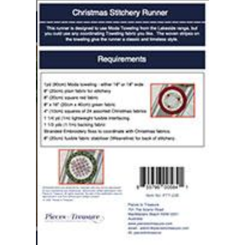 Pieces to Treasure ~ Christmas Stitchery Runner Applique Pattern