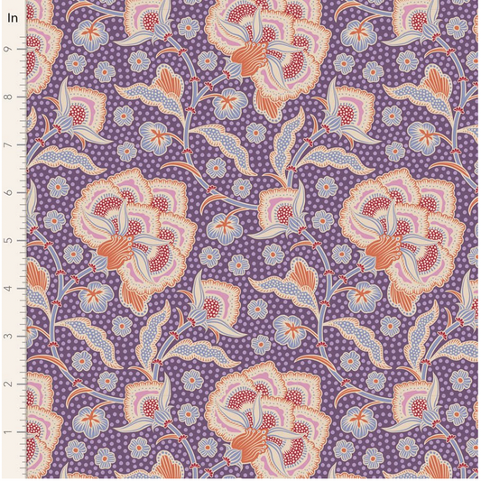 Tilda Fabrics ~ Hometown Eden Grape TIL100473