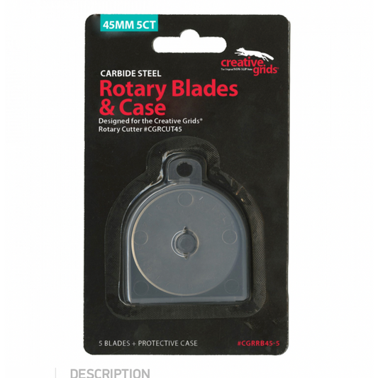 Creative Grids 45mm Replacement Rotary Blade 5 Pack