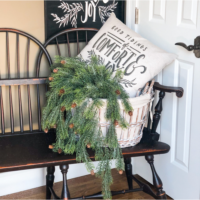 HHWW ~ 35" Pinyon Pine Hanging Bush