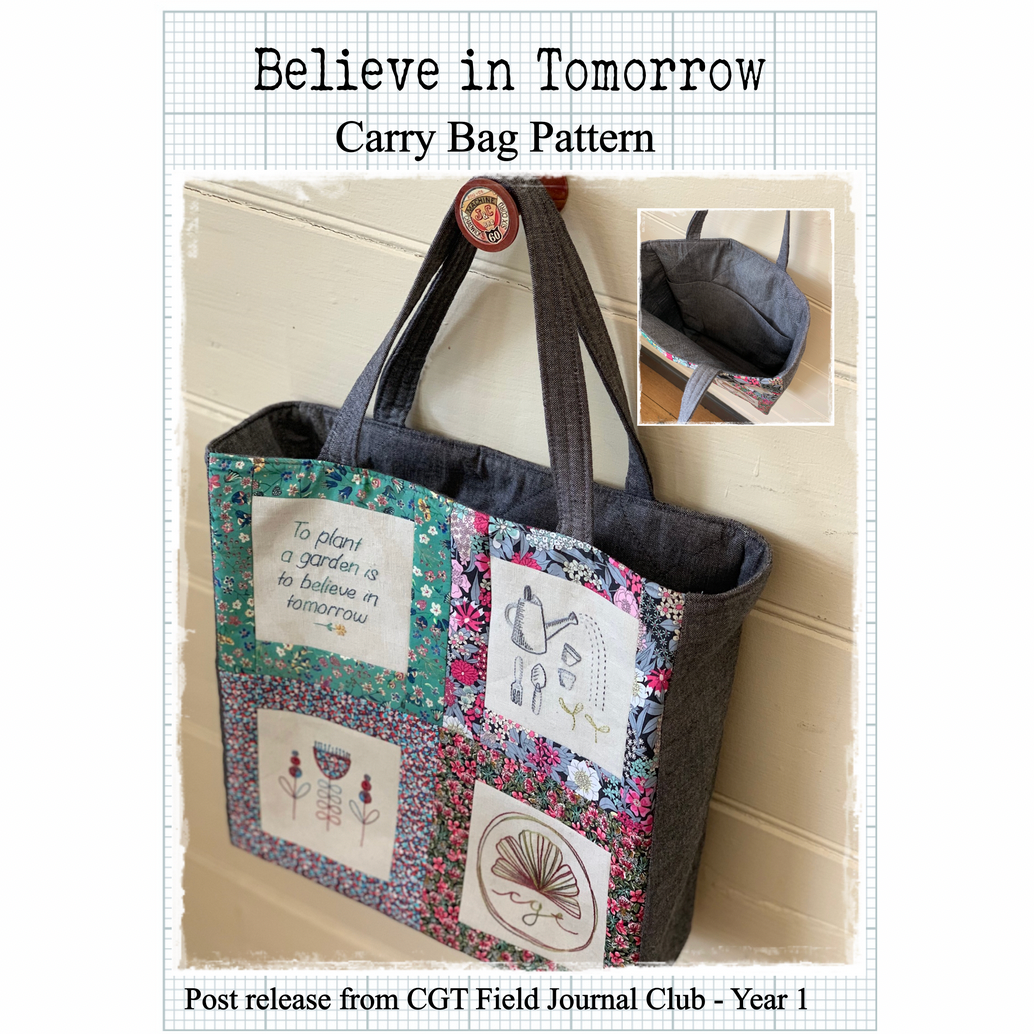 Cottage Garden Threads ~ Believe in Tomorrow Carry Bag Pattern