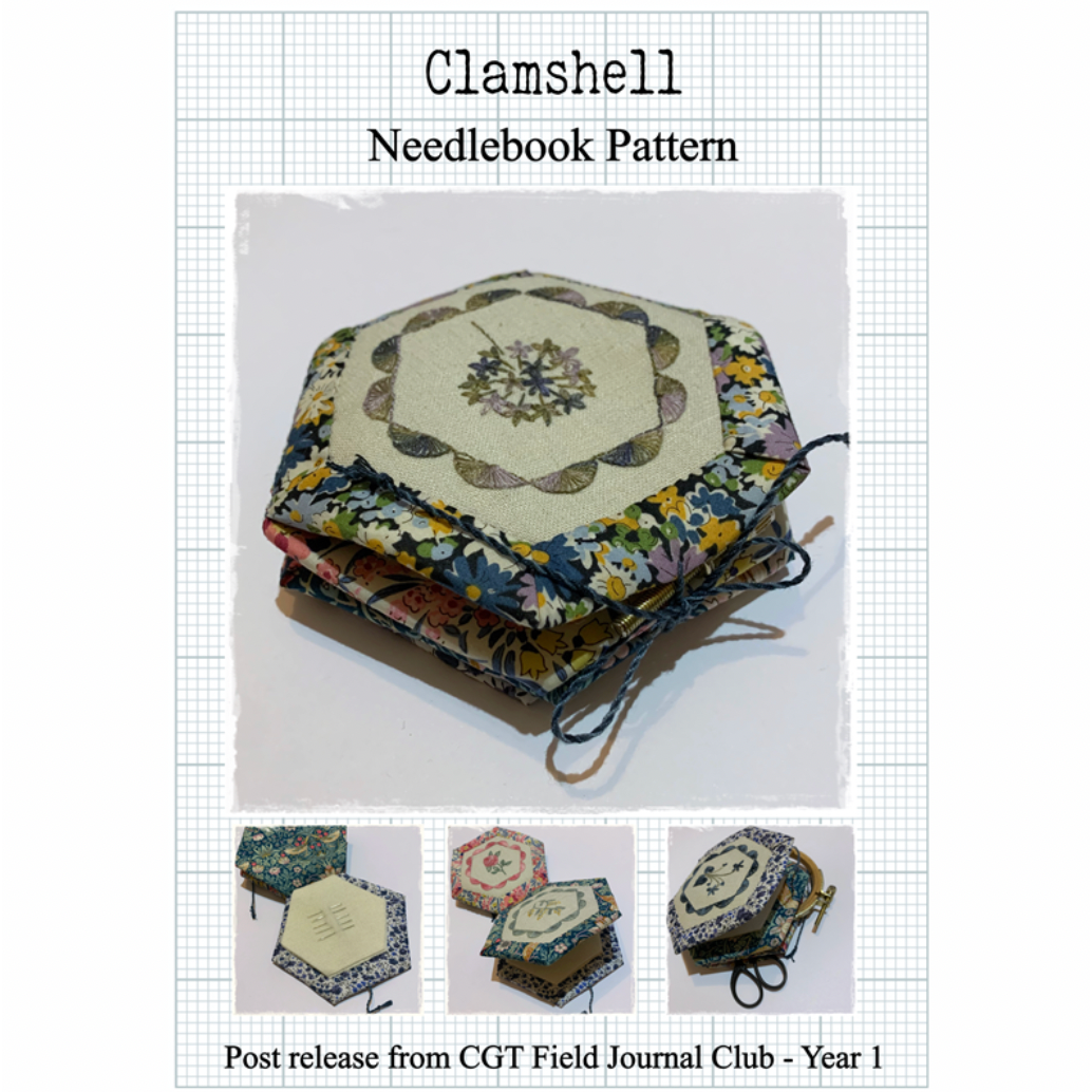Cottage Garden Threads ~ Clamshell Notebook Pattern