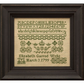 Hands Across The Sea ~ Elizabeth Garrod 1799 Sampler Pattern Printed Booklet