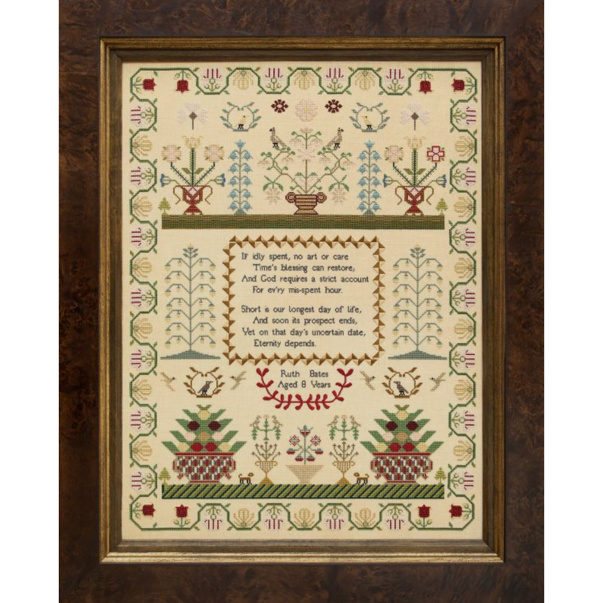 Hands Across The Sea ~ Ruth Bates 1823 Sampler Pattern Printed Booklet