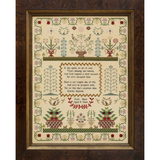 Hands Across The Sea ~ Ruth Bates 1823 Sampler Pattern Printed Booklet