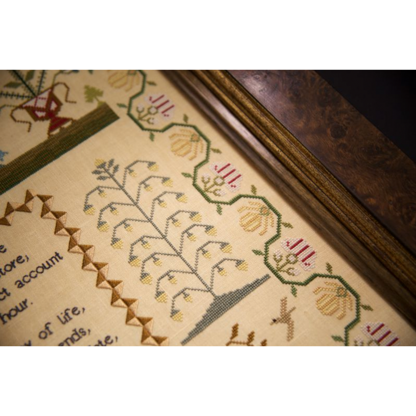 Hands Across The Sea ~ Ruth Bates 1823 Sampler Pattern Printed Booklet