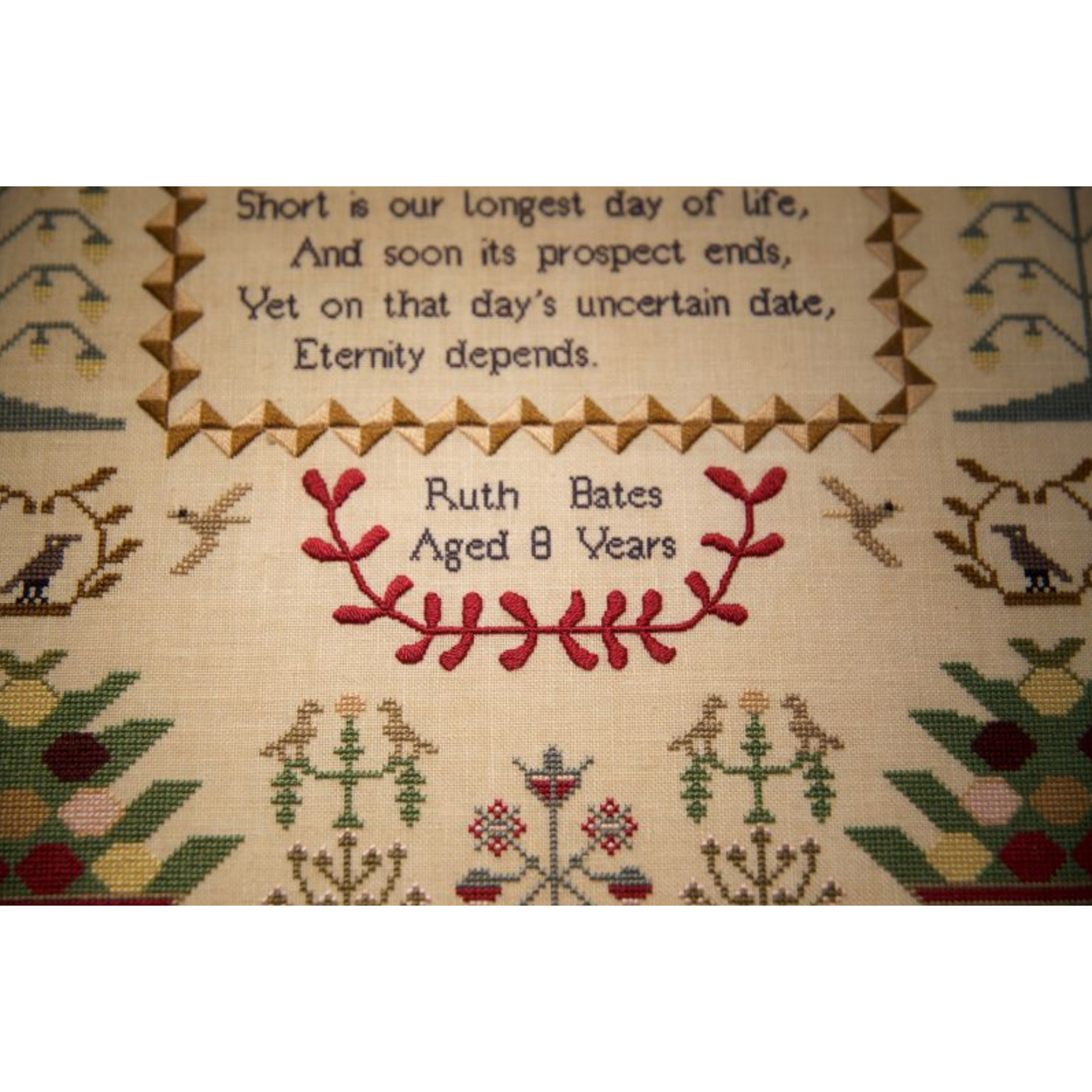 Hands Across The Sea ~ Ruth Bates 1823 Sampler Pattern Printed Booklet