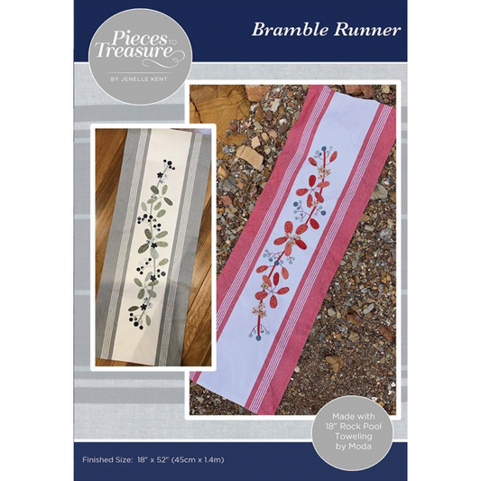 Pieces to Treasure ~ Bramble Table Runner Applique Pattern