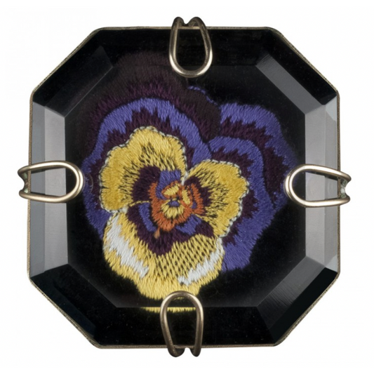 Miho Italian Artisan Paper Weight ~ Pansy