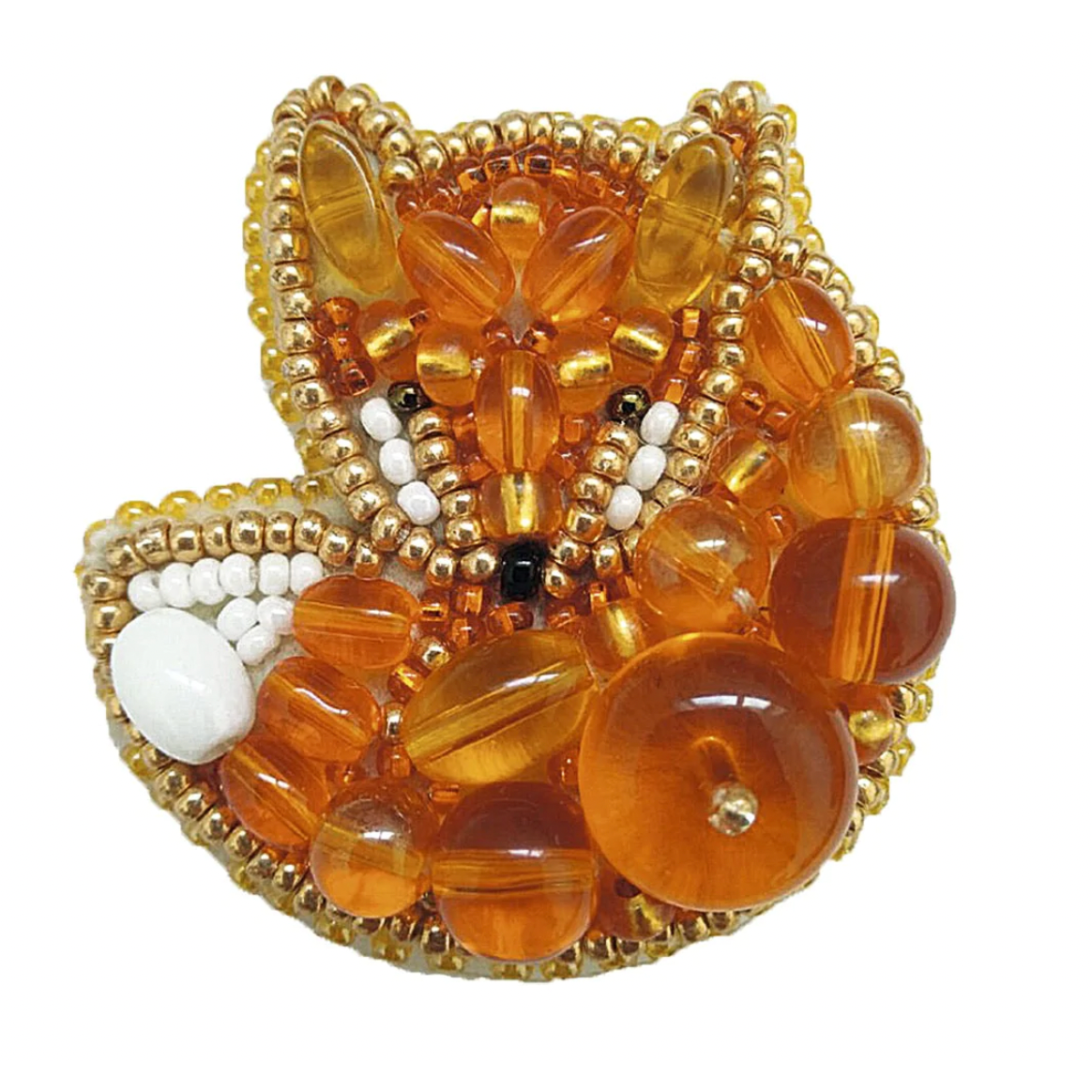 Beadwork Brooch Kit ~ Fox
