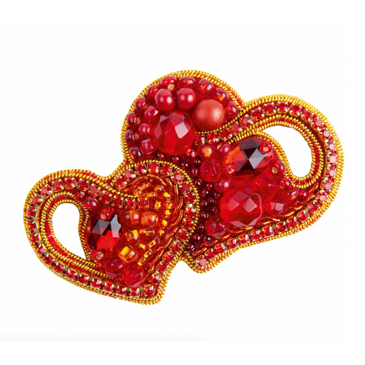 Beadwork Brooch Kit ~ Hearts