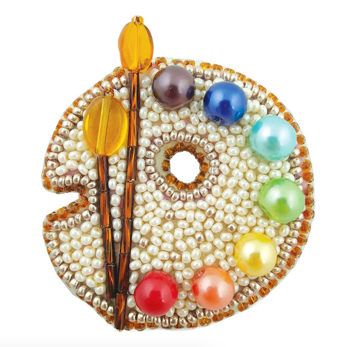 Beadwork Brooch Kit ~ Palette