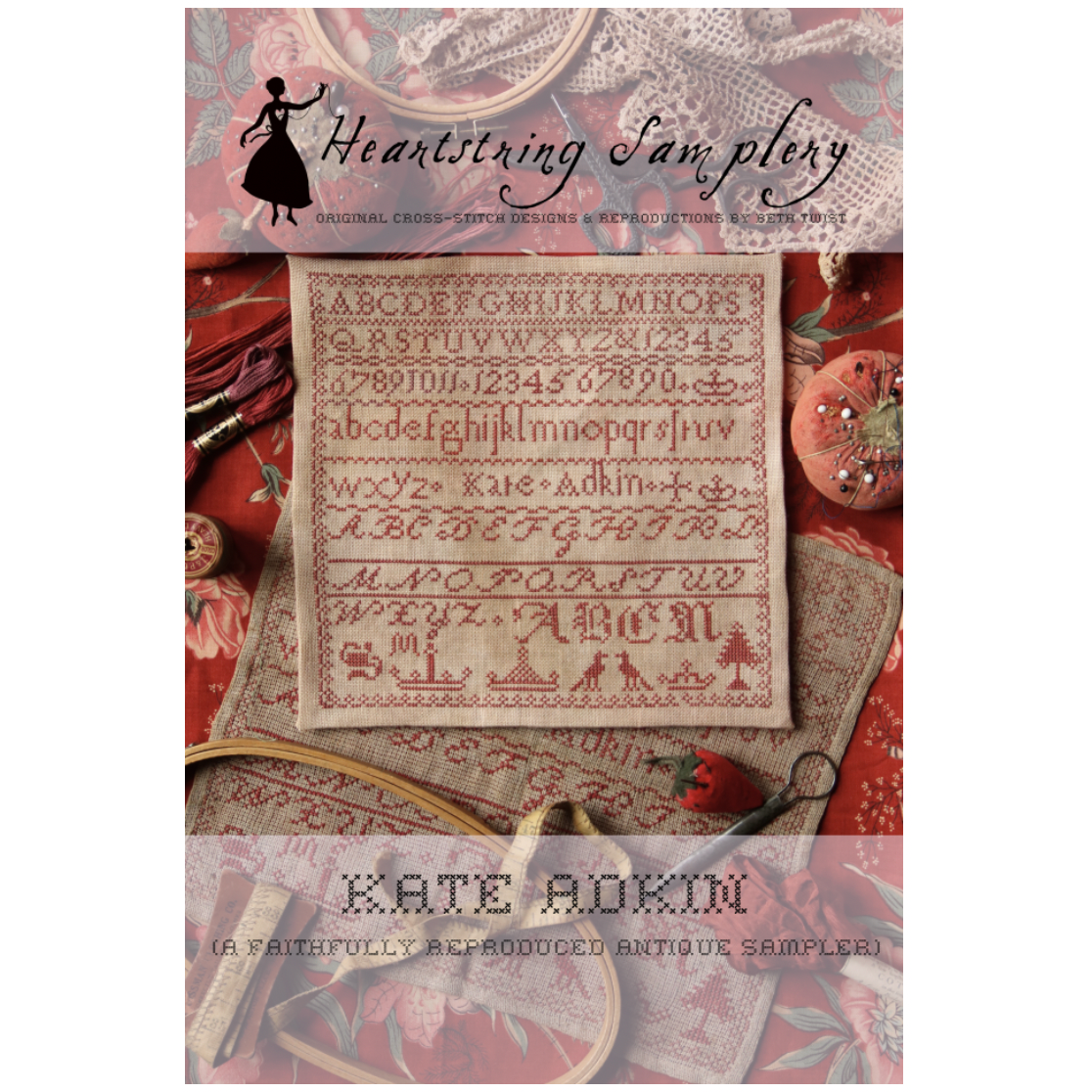 Heartstring Samplery ~ Kate Adkin Reproduction Sampler