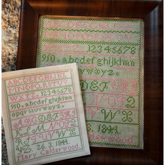 SamBrieDesigns ~ Mary Calderwood 1844 Reproduction Sampler