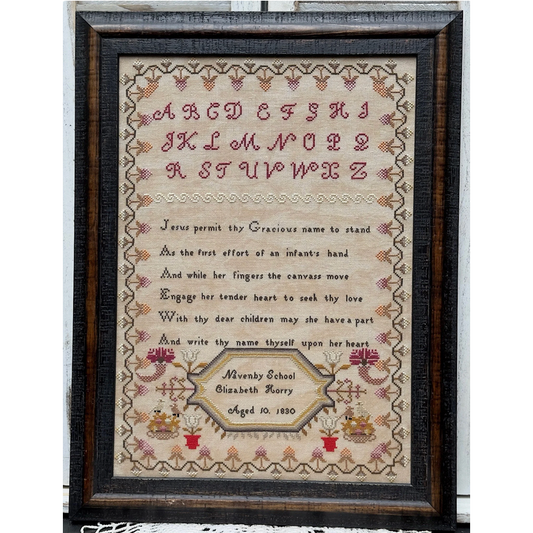 SamBrieDesigns ~ Elizabeth Horry 1830 Reproduction Sampler