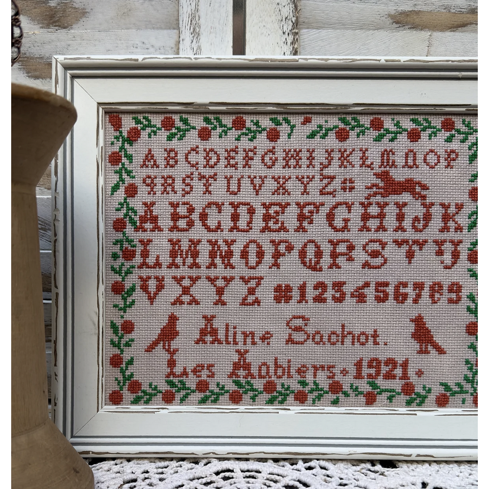 SamBrieDesigns ~ Aline Sachot 1921 Reproduction Sampler