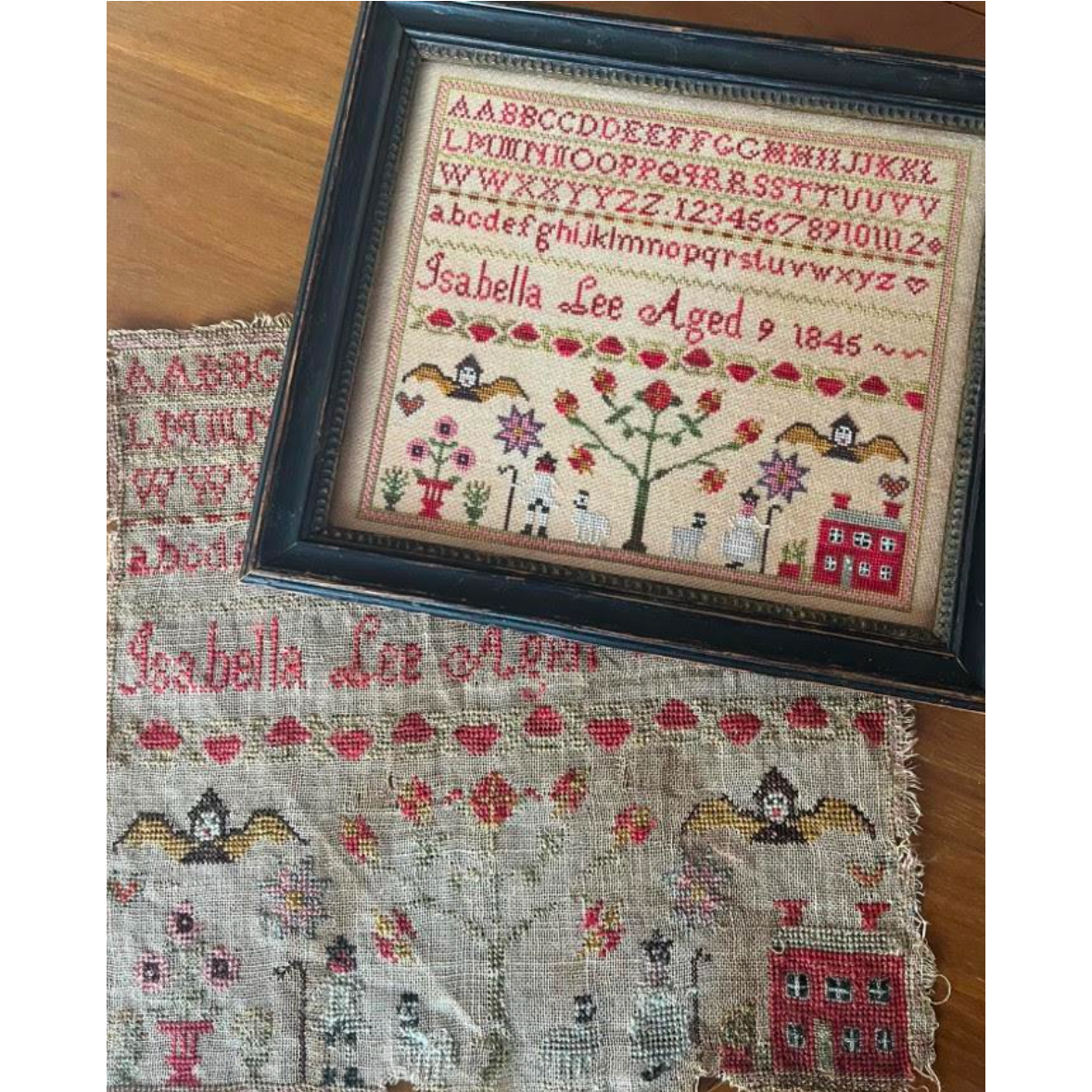 Running with Needles & Scissors | Isabella Lee 1845 Reproduction Sampler Market 2023