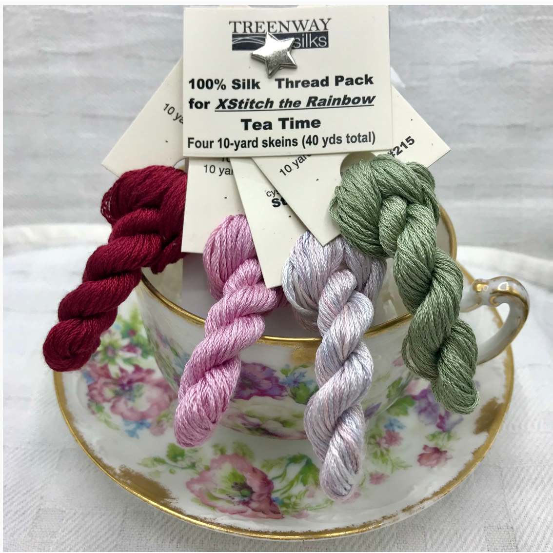 Tea Time Thread Packs ~ XStitcch the Rainbow Designs Market 2023