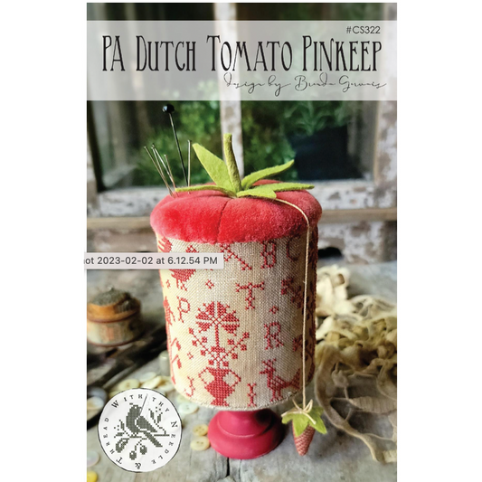 With Thy Needle & Thread ~ PA Dutch Tomato Pinkeep Pattern