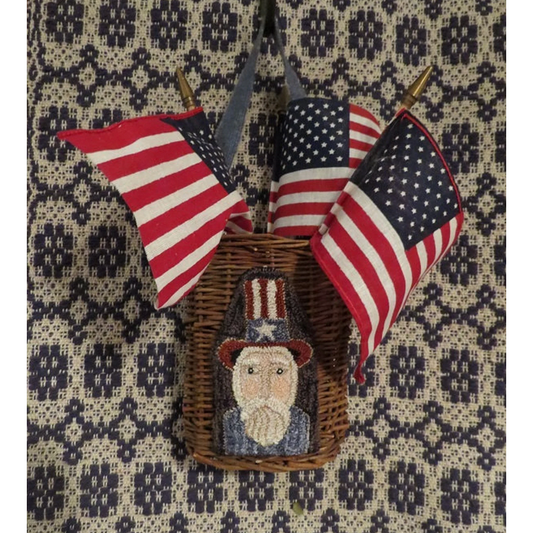 MyCountry Keepers ~ Uncle Sam's Parade Hat Punch Needle Pattern
