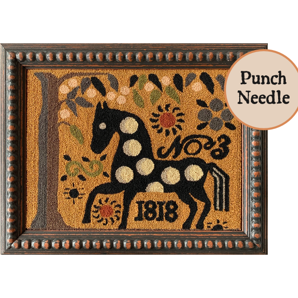 Carriage House Samplings ~ Spot the Horse Punch Needle Pattern