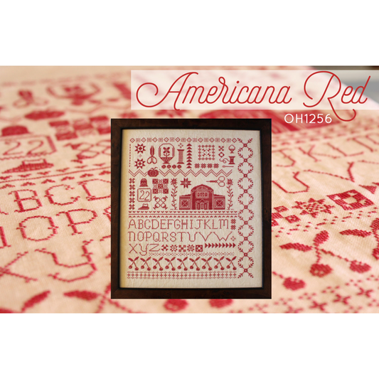 October House Fiber Arts ~ Americana Red Sampler