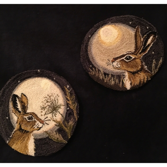 Two Old Crows ~ I Love You More Punch Needle Pattern