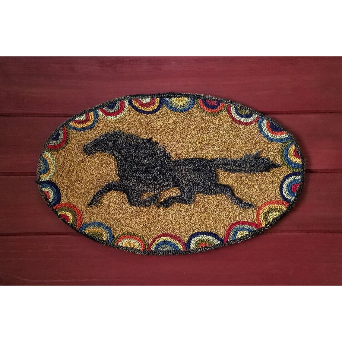 Two Old Crows ~ Full Gallop Punch Needle Pattern