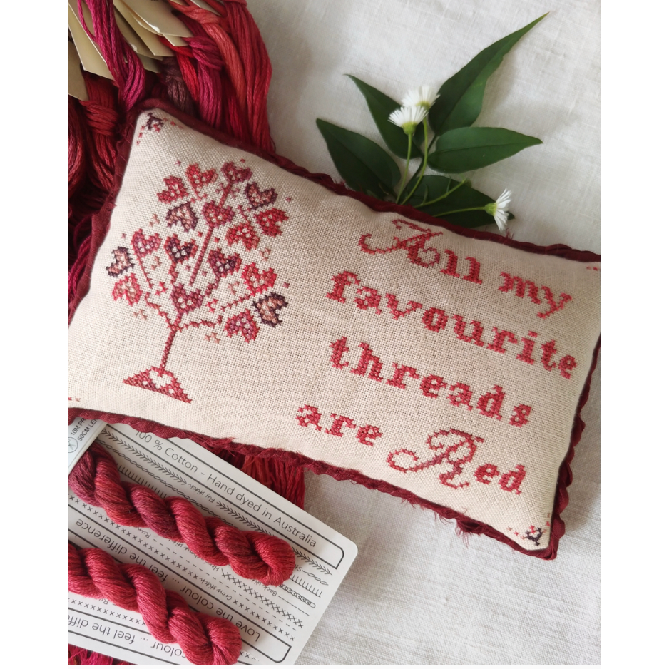 Mojo Stitches ~ All My Red Threads Pattern