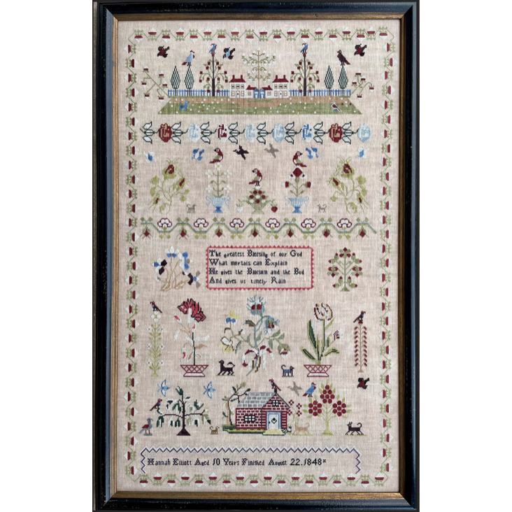 NeedleWorkPress ~ Hannah Elliott 1848 Sampler Market 2023