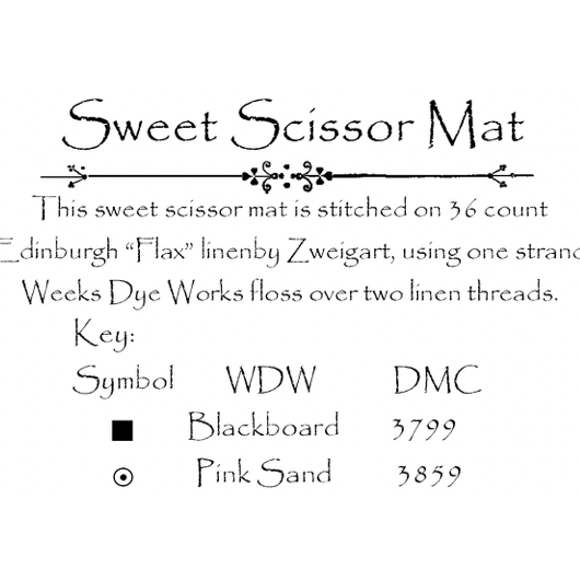 La-D-Da ~ Sweet Scissor Mat