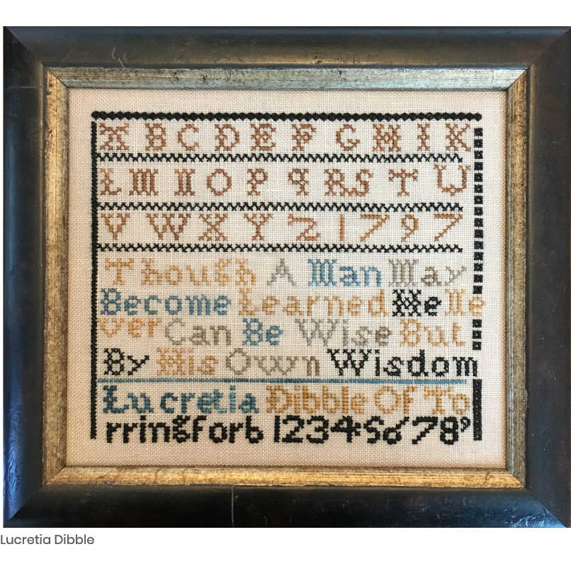 Lucretia Dibble Sampler Pattern – Hobby House Needleworks