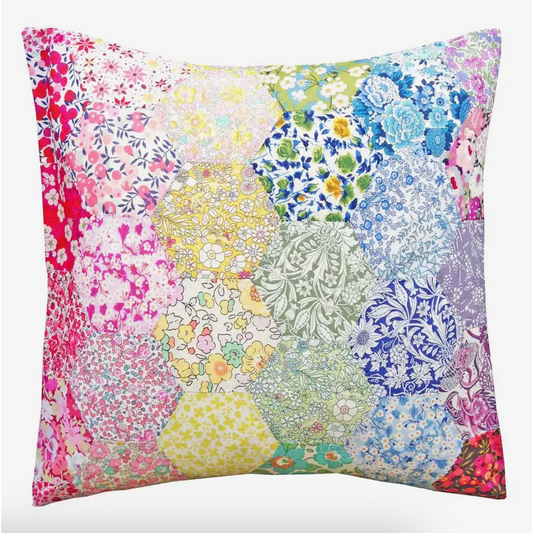 Liberty Fabric ~ Liberty Tana Lawn Epp Hexagon Cushion Kit