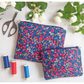 Liberty Fabric ~ Liberty Tana Lawn Mixed Colors Make-Up & Coin Purse Kit