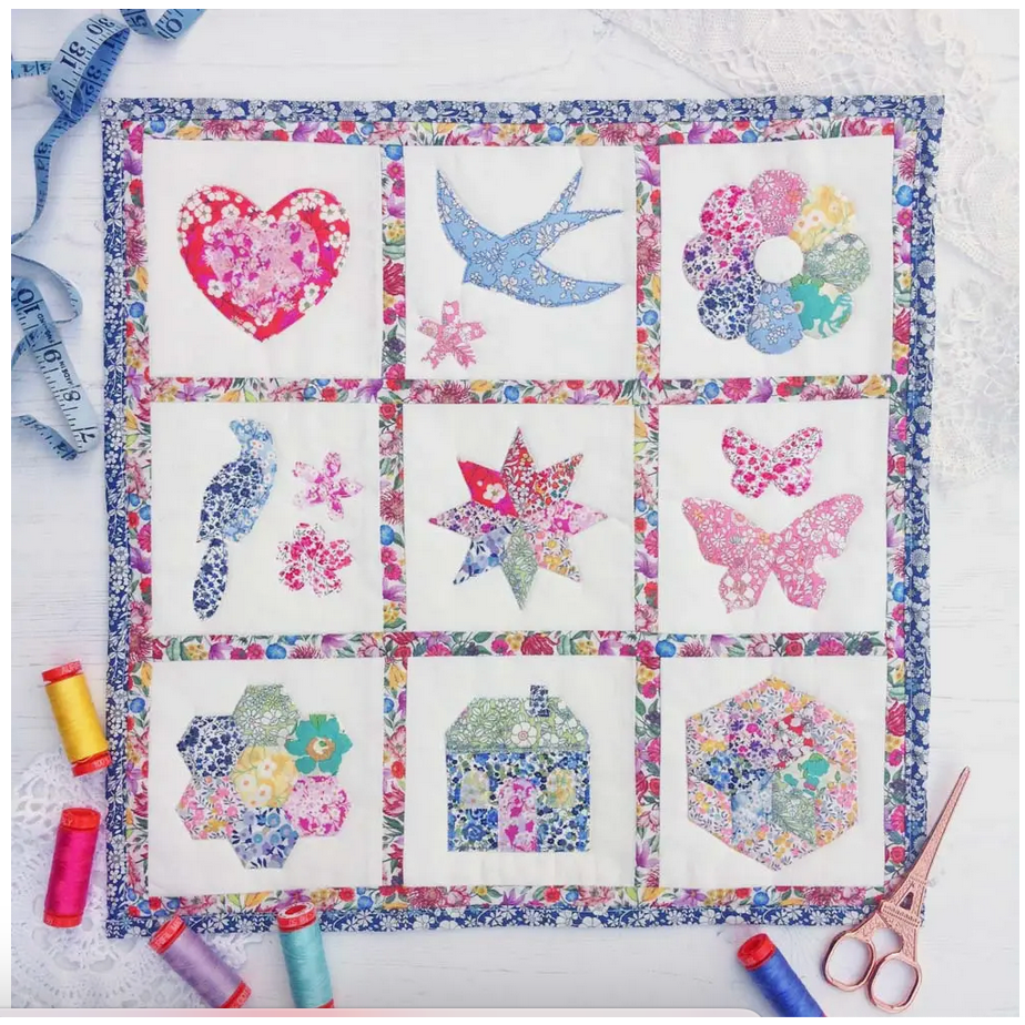 Liberty Fabric ~ Liberty Tana Lawn Rainbow Mini Sampler Quilt Kit