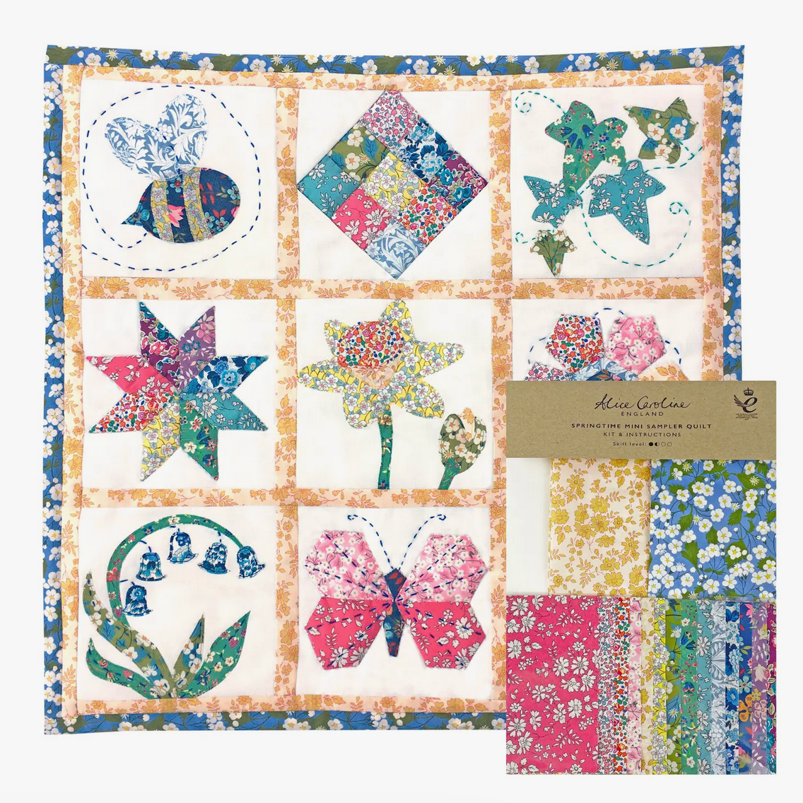 Liberty Fabric ~ Liberty Tana Lawn Springtime Mini Sampler Quilt Kit