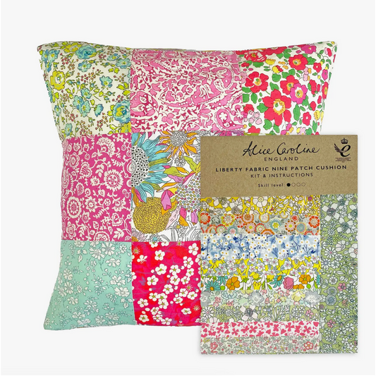 Liberty Fabric ~ Liberty Tana Lawn Mixed Colors Nine Patch Cushion Kit