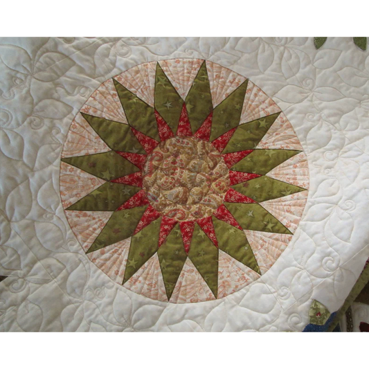 Veronique's Quilt Designs ~ Isabelle ~ Month 12 ~ Block 23 Sunburst