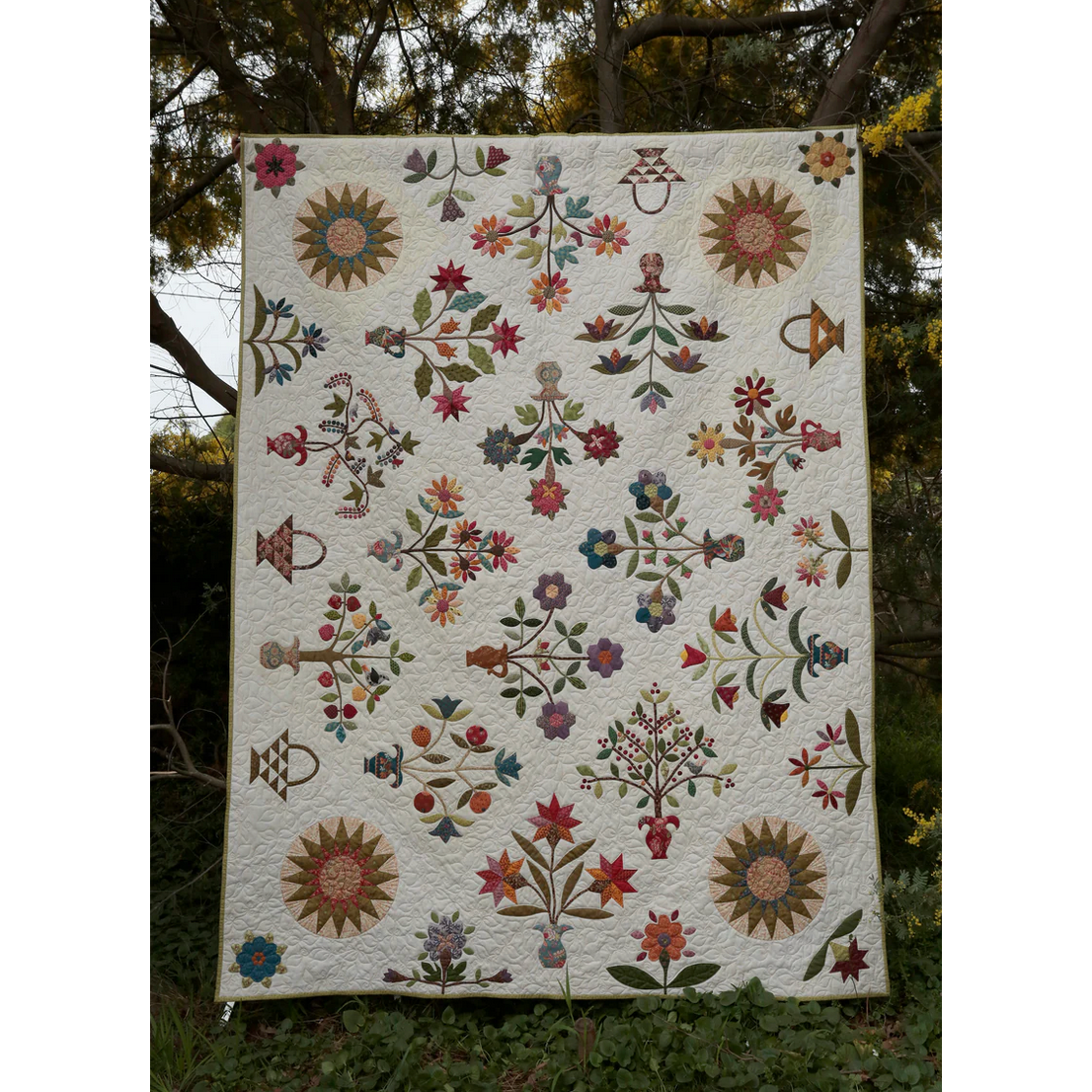 Isabelle In Block Lettering Veronique's Quilt Designs ~ Isabelle Block 5 The Cone Flowers & Block ...