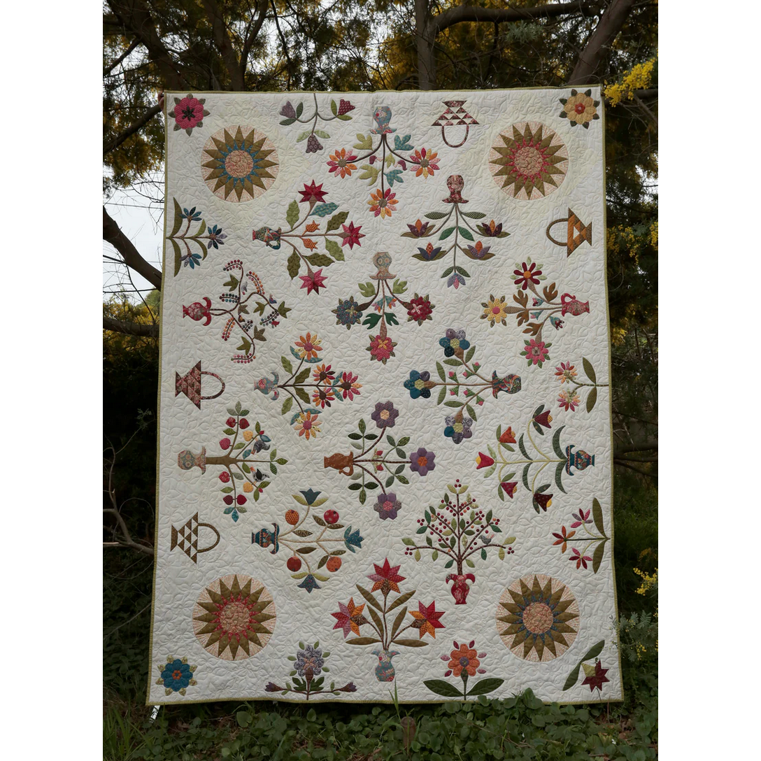 Veronique's Quilt Designs ~ Isabelle ~ Month 5 ~ Block 9 Currants & Block 10 Old Rose