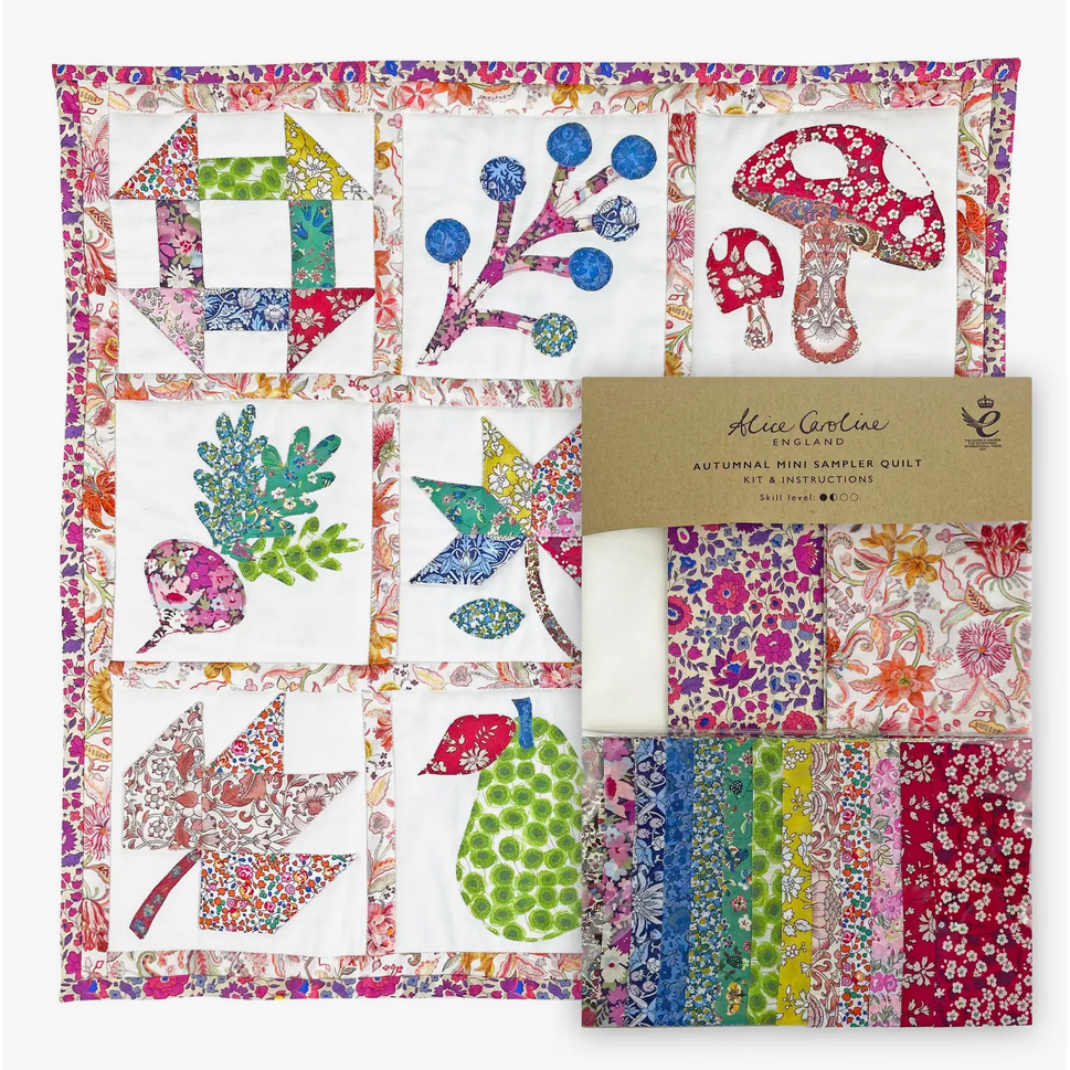 Liberty Fabric ~ Liberty Tana Lawn Autumnal Mini Sampler Quilt Kit