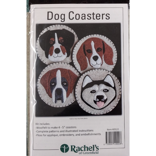 Rachel's of Greenfield ~ Dog Coasters Embroidery Kit