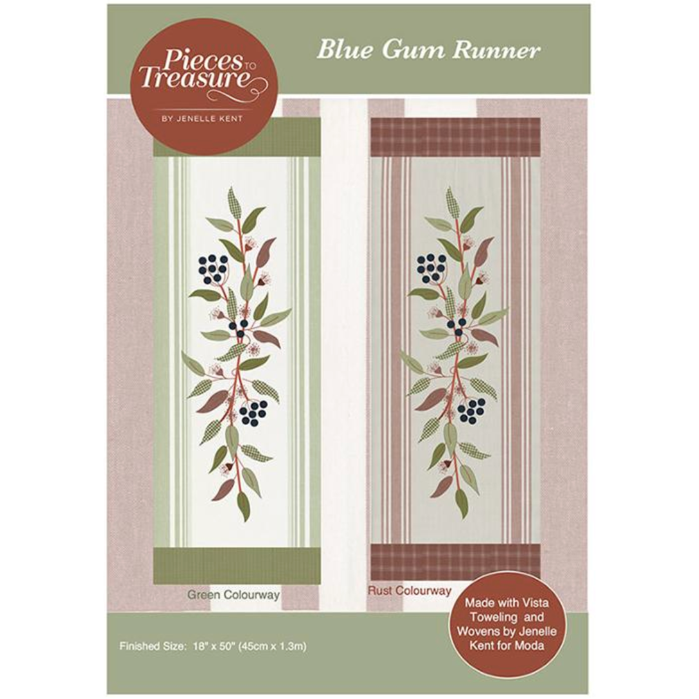 Pieces to Treasure ~ Blue Gum Runner Applique Pattern