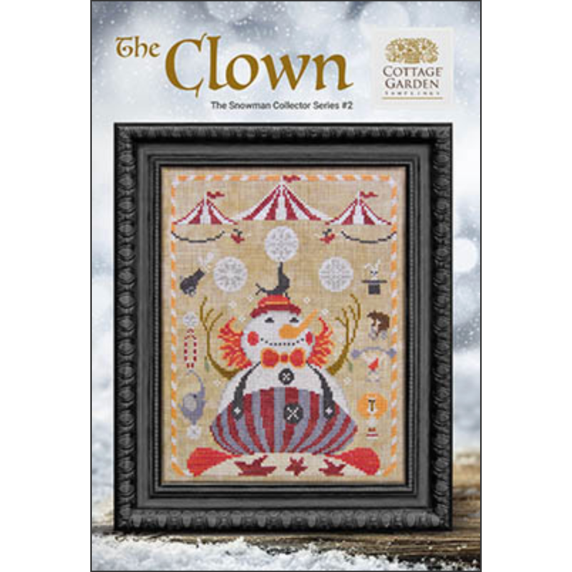 Cottage Garden Samplings ~ Snowman Collector Series ~ The Clown Pattern #2