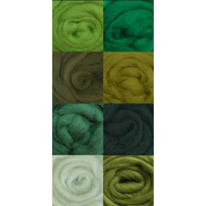 Wool Roving Assortment Jungle Hobby House Needleworks