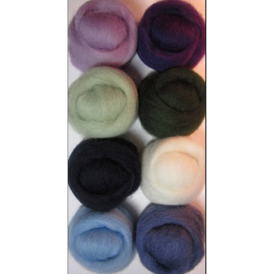 Wool Roving ~ Assortment Hydrangeas