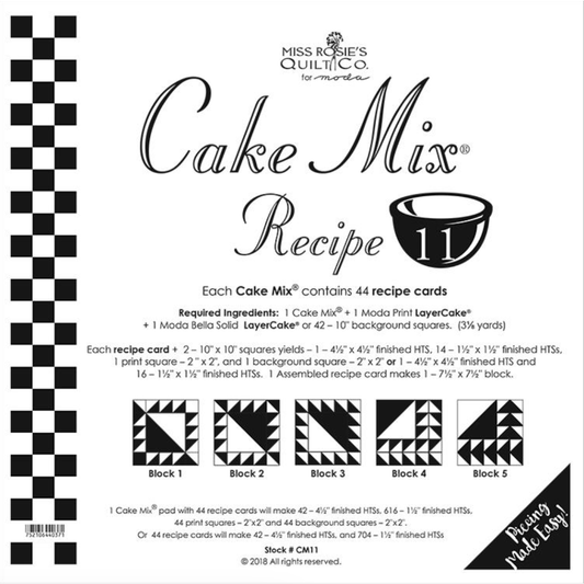 Miss Rosie's Quilt Co. ~ Cake Mix Recipe 11